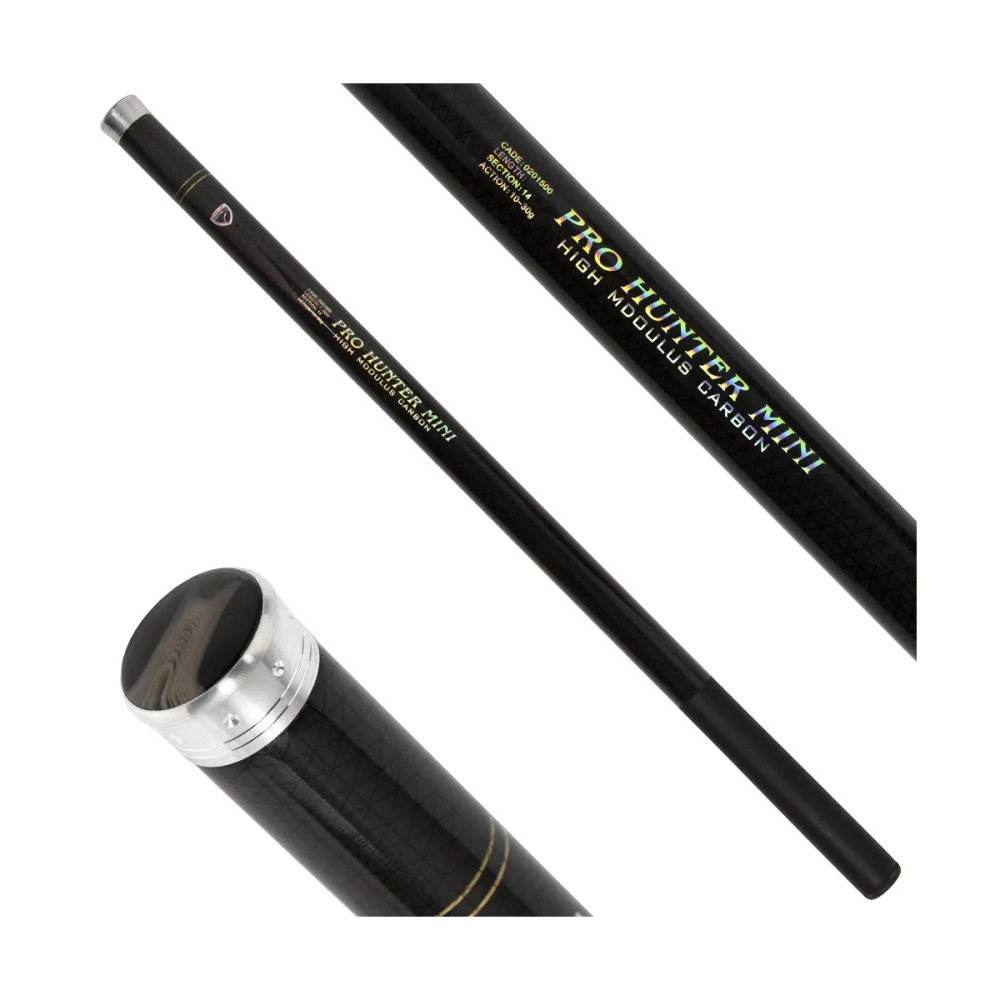 Удилище Condor Pro Hunter телескопическое 5м 10-30гр, carbon, с кольцами