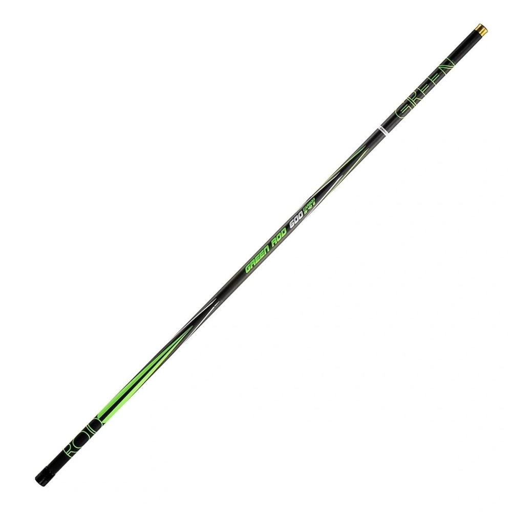 Удилище Nisus Green Rod маховое, телескопическое 6м 15-40гр, carbon, без колец (N-GR-600)