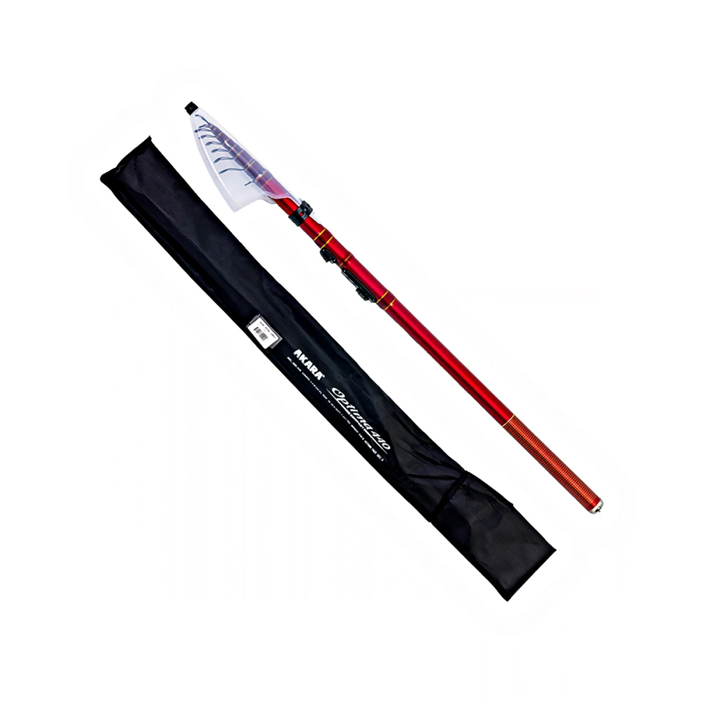 Удилище Akara Optima compact TX30 телескопическое 5м 10-30гр, угольное, с кольцами