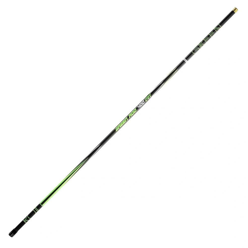Удилище Nisus Green Rod маховое, телескопическое 4м 15-40гр, carbon, без колец (N-GR-400)