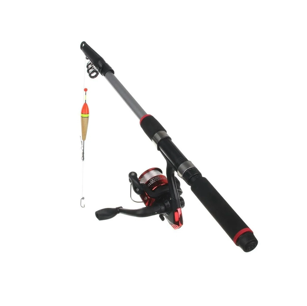 Набор рыбака Azor Fishin (удочка телескопическая 1,8м, 10-30гр, катушка, леска, грузила, бусины)