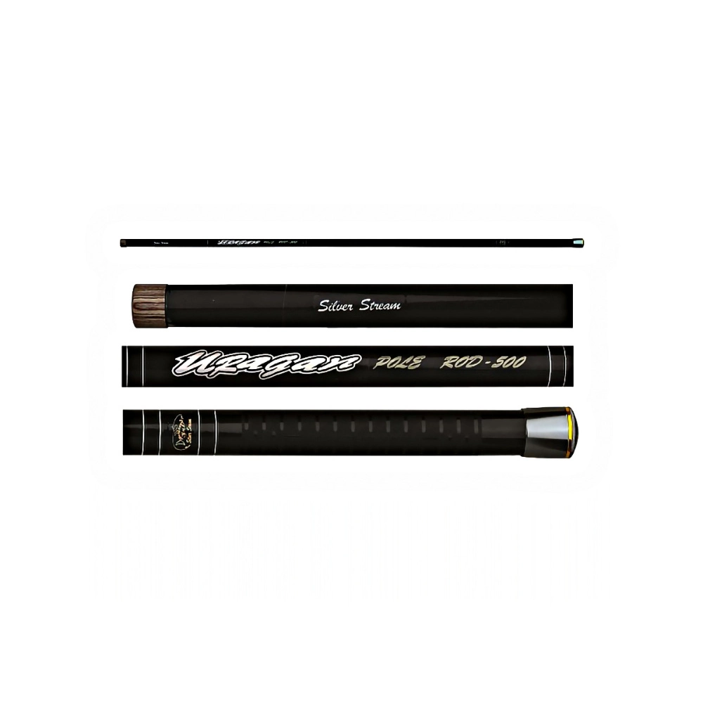Удилище Silver Stream Uragan Pole Rod маховое, телескопическое 5м, без колец