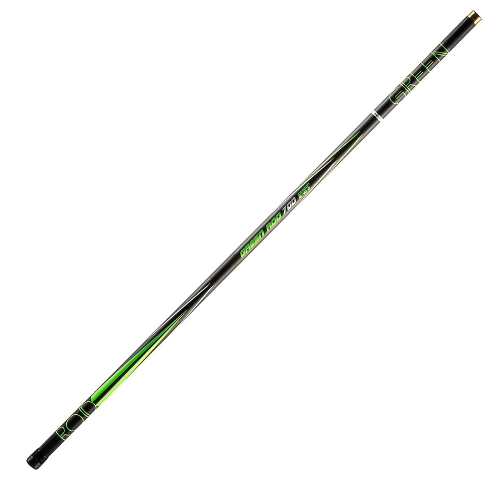 Удилище Nisus Green Rod маховое, телескопическое 7м 15-40гр, carbon, без колец (N-GR-700)