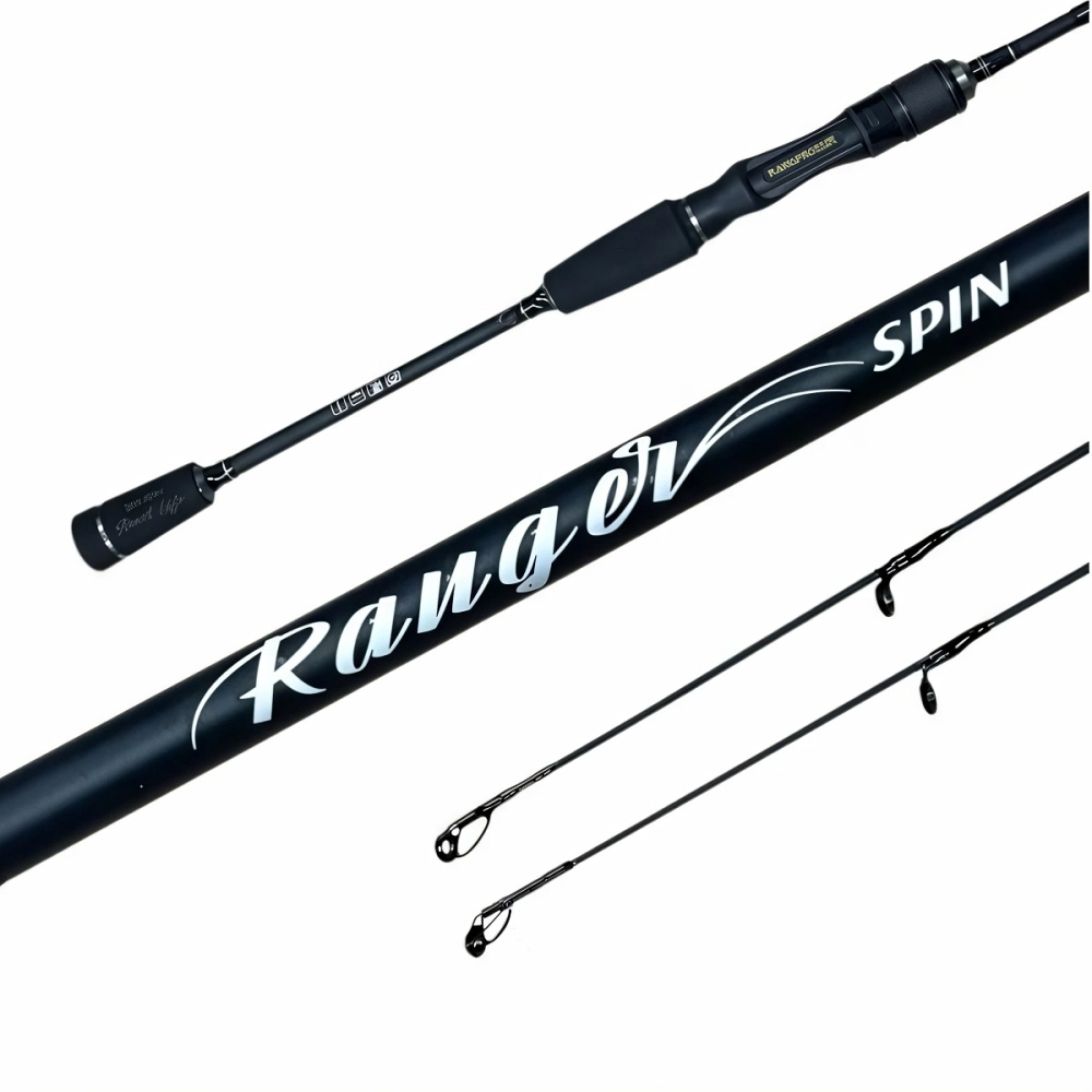 Спиннинг Kaida Pro Ranger штекерный 2,4м 1 тест 3-16гр, 2 тест 4-21гр (3 секции+2 вершинки) (856-80TML)