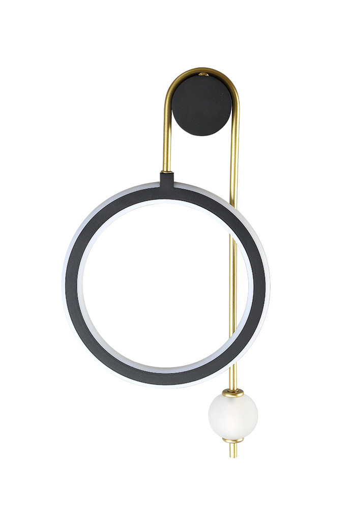 Настенный светильник CORIDA AP25W LED BLACK/GOLD Crystal Lux