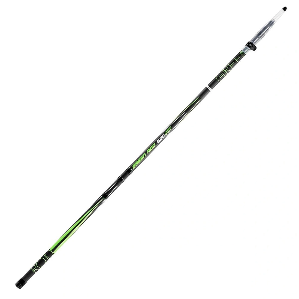 Удилище Nisus Green Rod проводочное, телескопическое 4м 15-40гр, carbon, с кольцами (N-GR-400K)