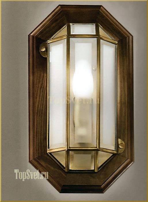 Настенный светильник Cremasco 973/1LN sat/brunito