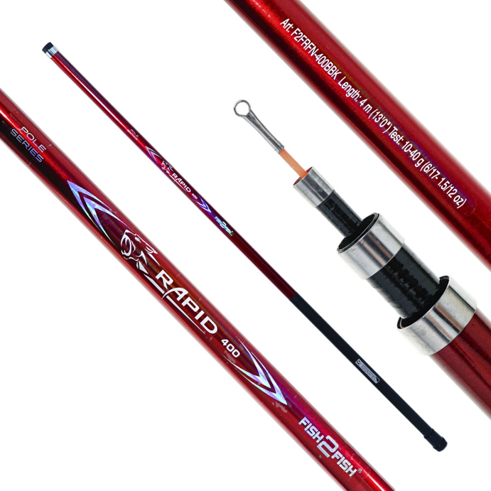 Удилище Fish2Fish Rapid Fiberglas телескопическое 4м 10-40гр, стеклопластик, без колец