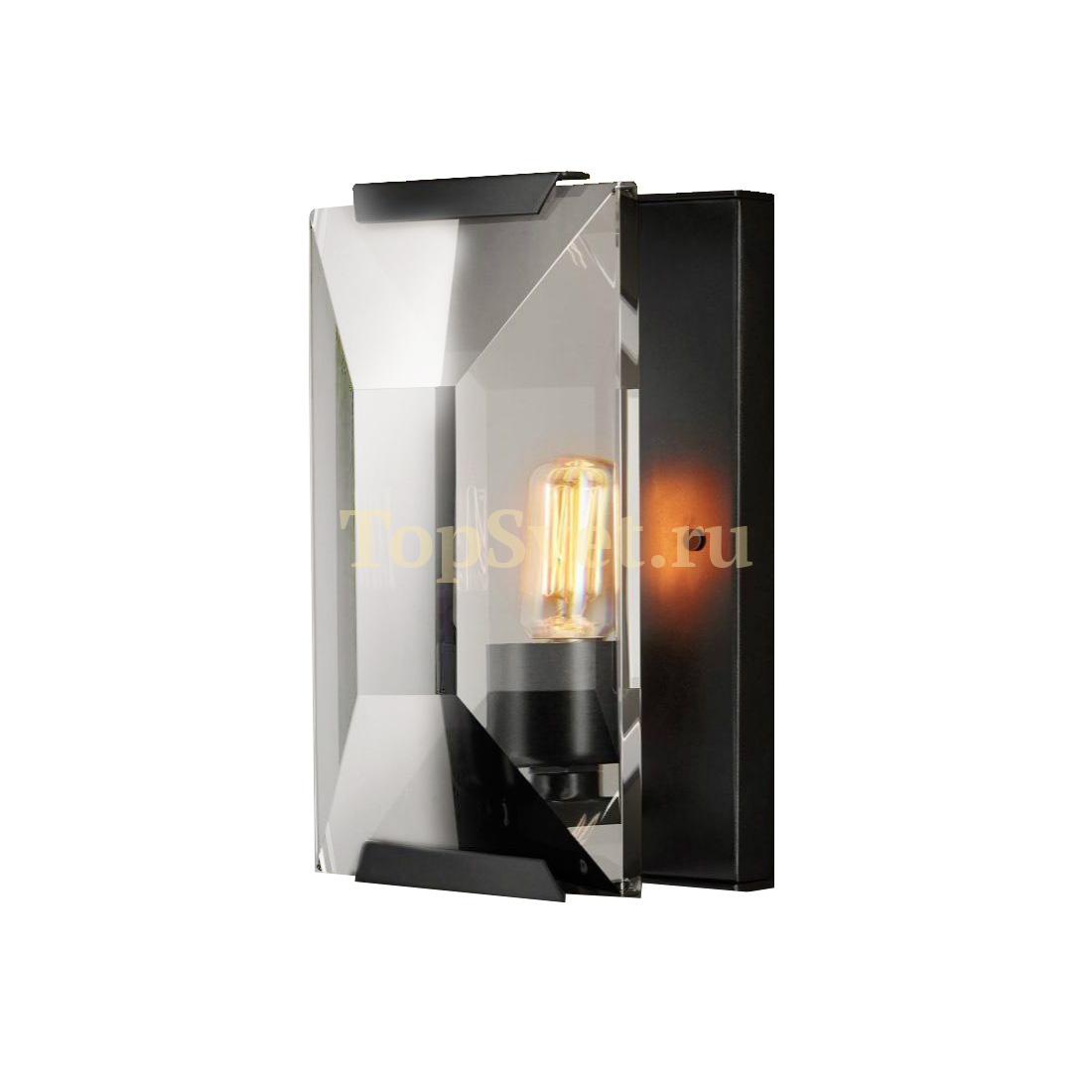 Настенный светильник KR0354W-1A black/clear Harlow Crystal Delight Collection