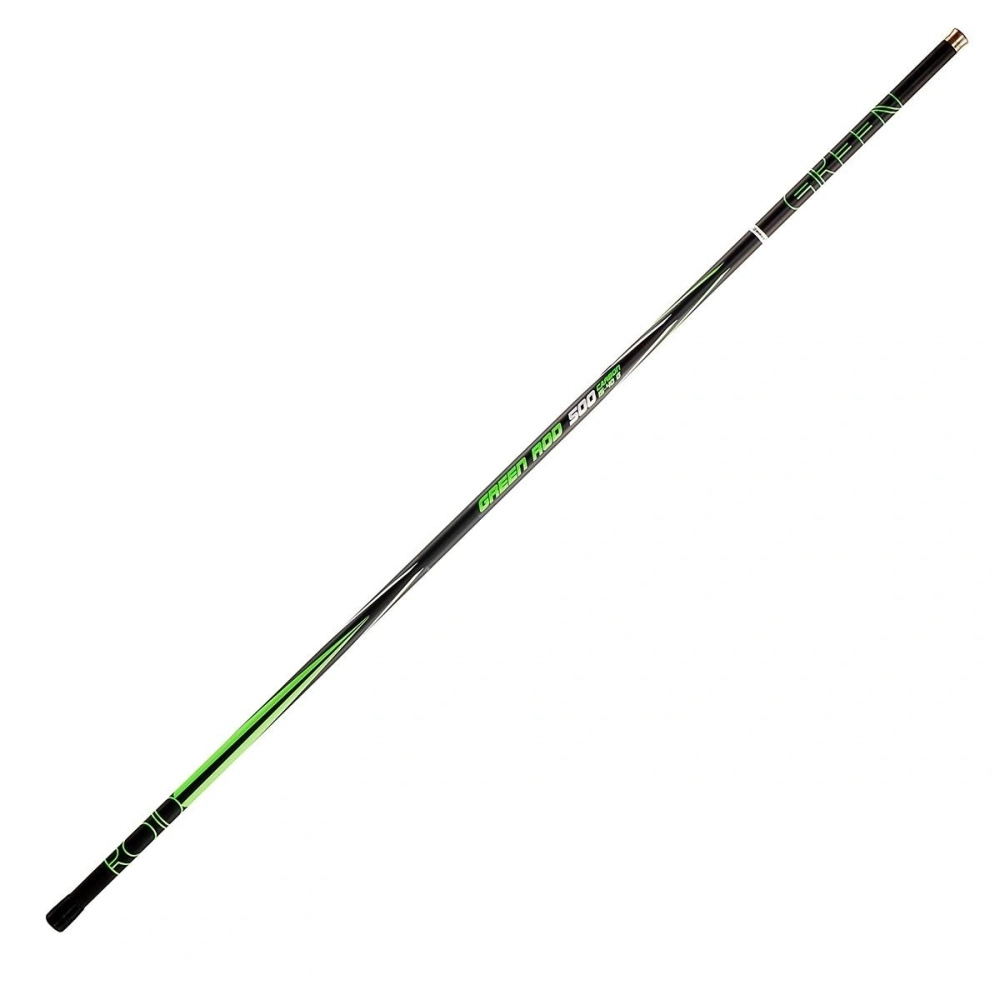 Удилище Nisus Green Rod маховое, телескопическое 5м 15-40гр, carbon, без колец (N-GR-500)