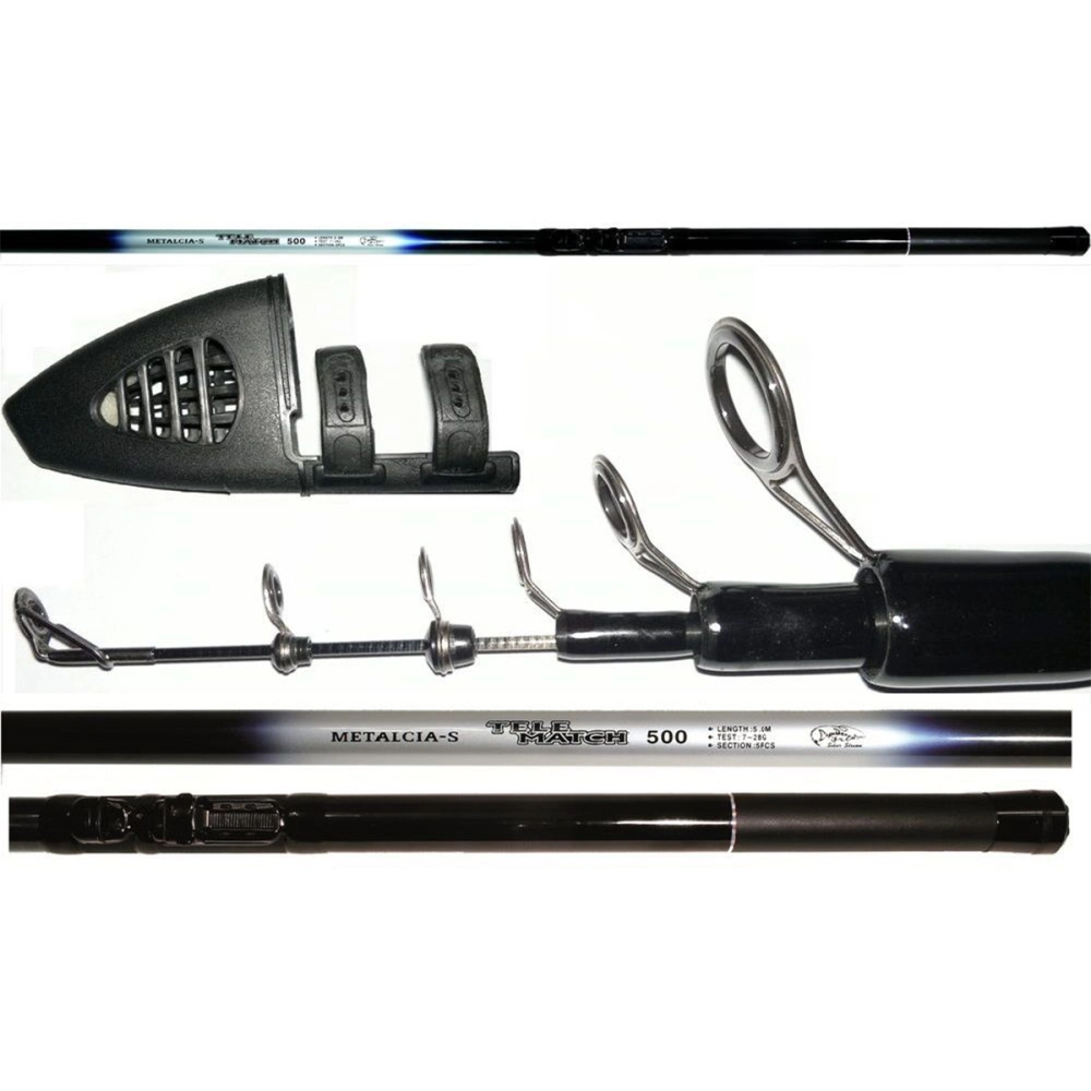 Удилище Silver Stream Metalcia-S Tele Match MTS500 телескопическое 5м, с кольцами