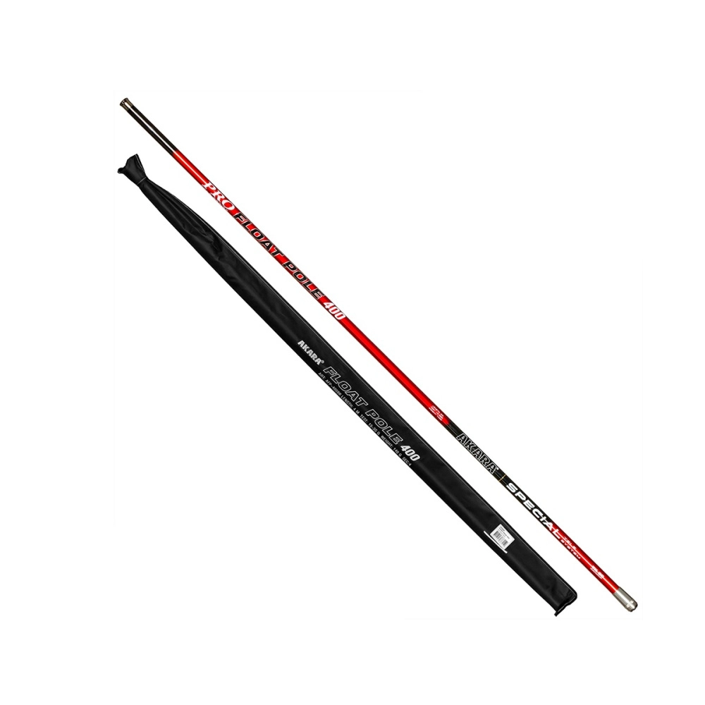 Удилище Akara Float Pole маховое, телескопическое 4м 15-35гр, угольное, без колец