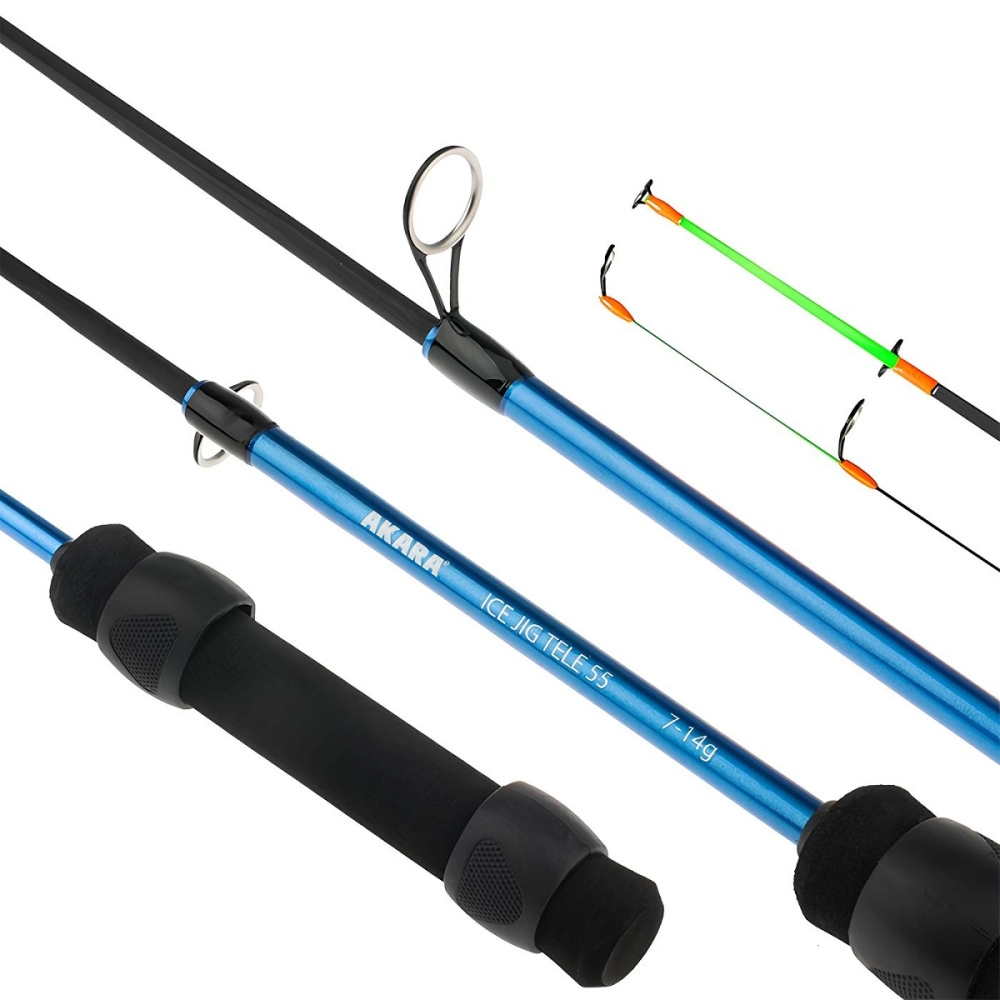 Удочка зимняя Akara Ice Jig Tele 55см до 14гр телескопическая (2 секции)