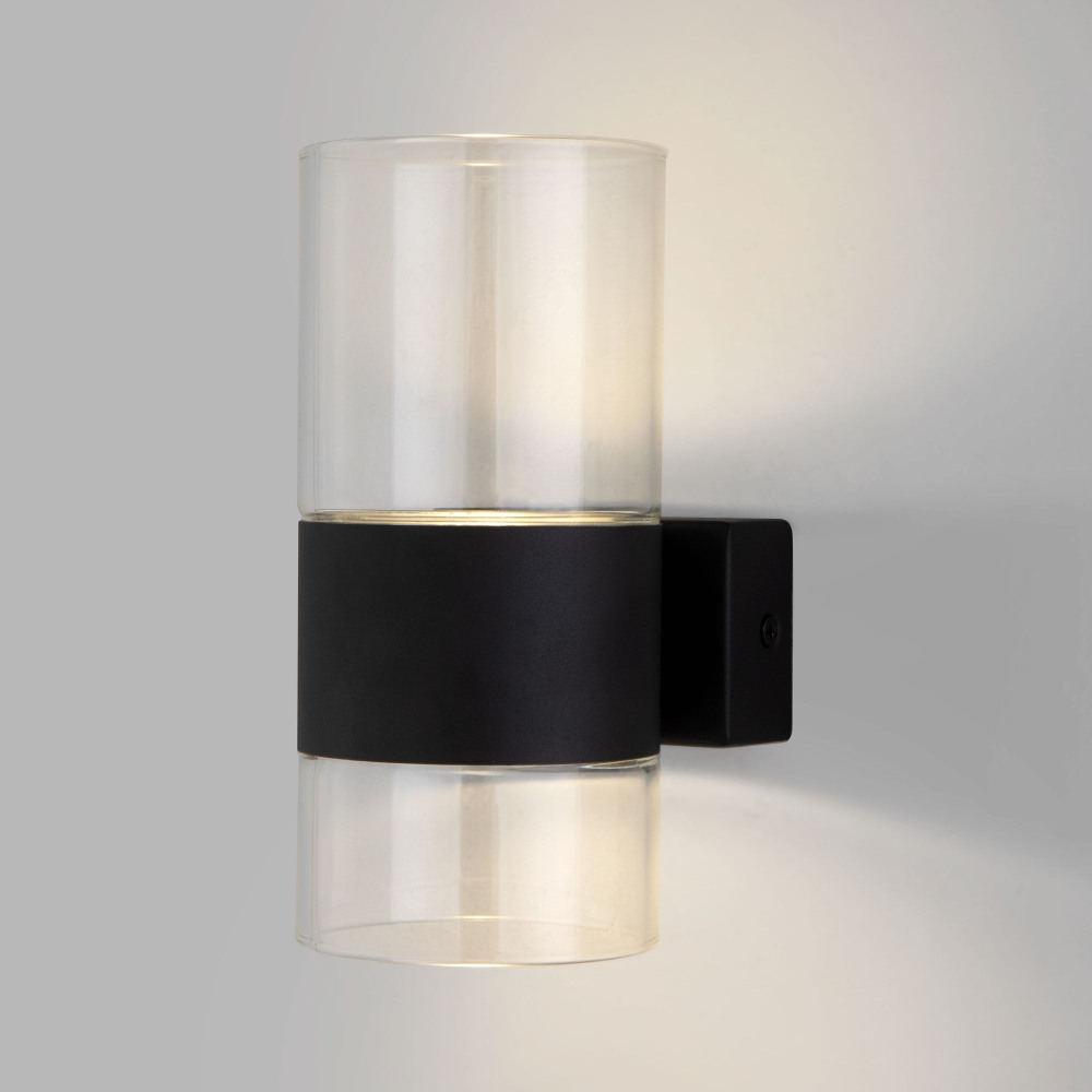 Настенный светильник Watford 40021/1 LED чёрный/прозрачный Eurosvet