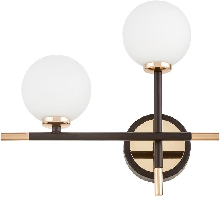 Настенный светильник Marsiada LDW 6033N-2 BK+FGD Lumina Deco