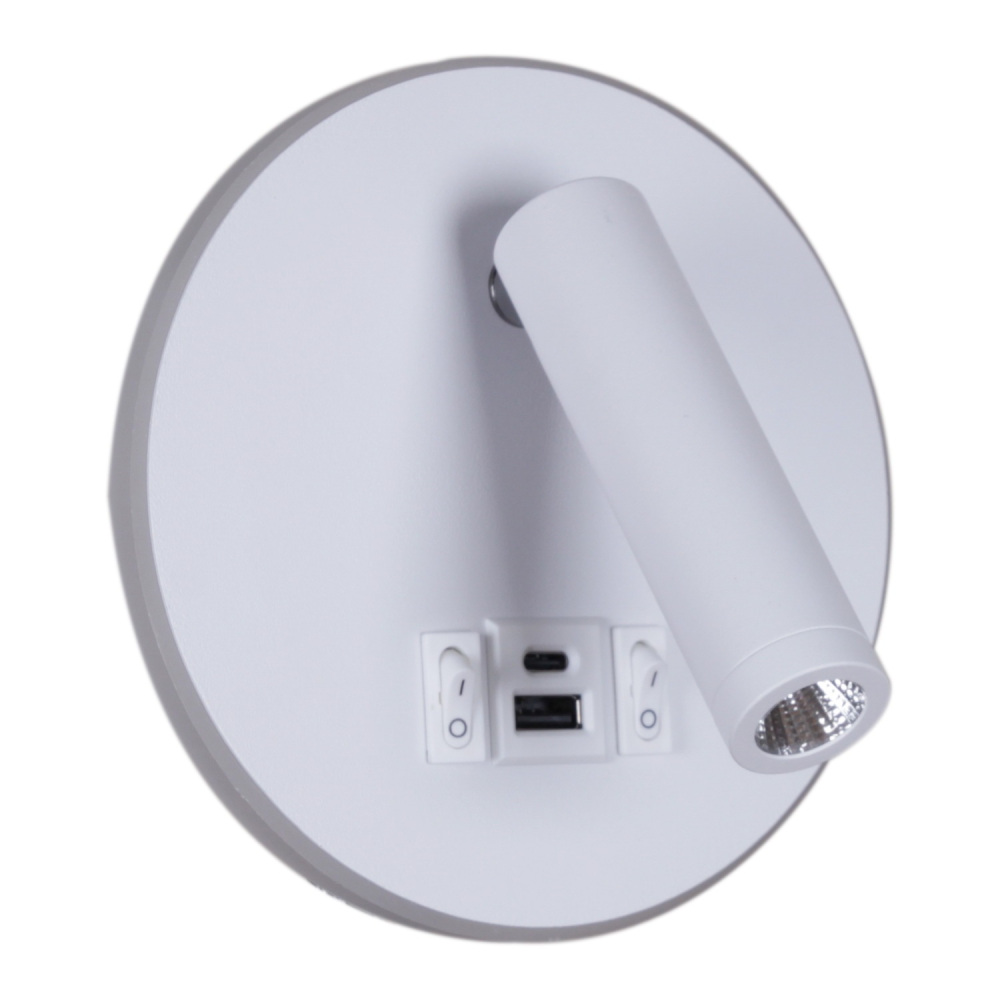 Настенный светильник  86203-9.2-001KT LED12W+USB WT Reluce