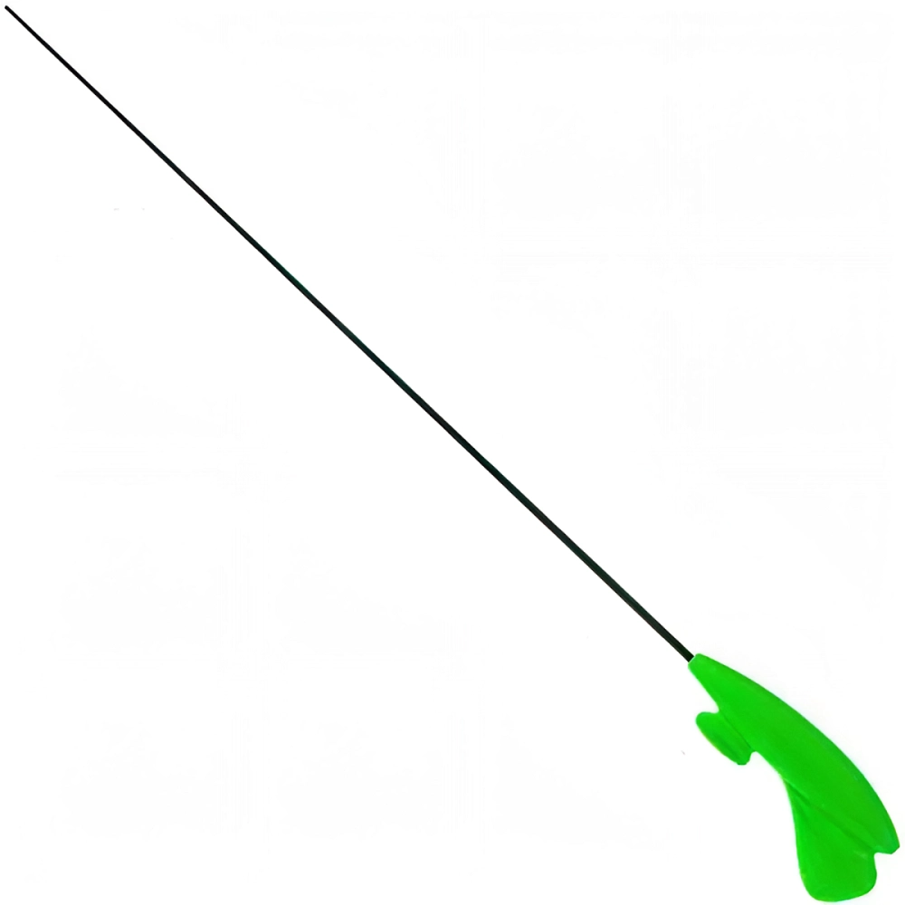 Удочка зимняя Akara Lucky Punch L 377 37,7см 2-8гр хлыст carbon, зеленая