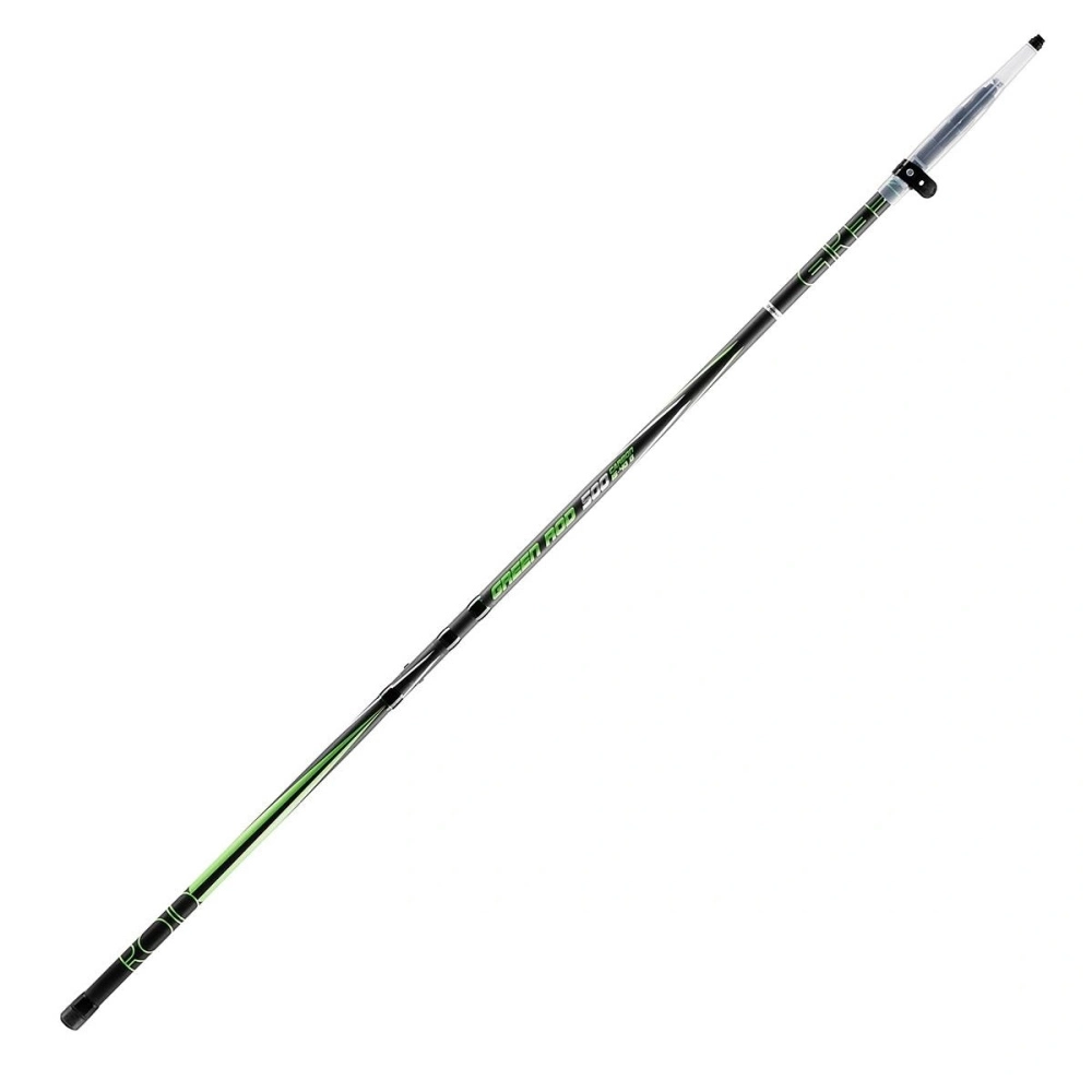 Удилище Nisus Green Rod проводочное, телескопическое 5м 15-40гр, carbon, с кольцами (N-GR-500K)