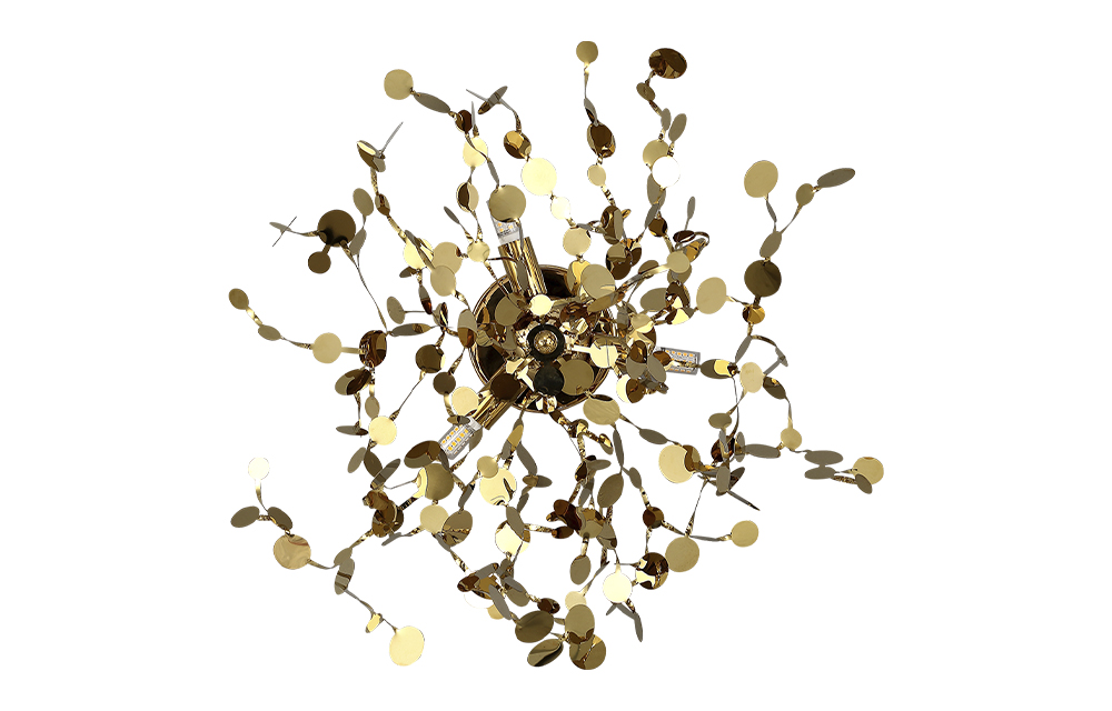 Настенный светильник GARDEN AP-PL3 D400 GOLD Crystal L ux