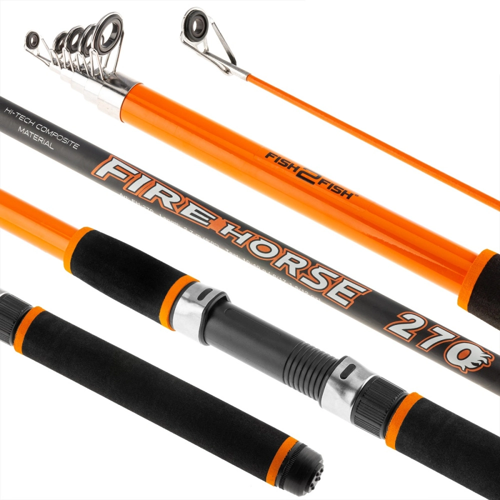 Спиннинг Fish2Fish Fire Horse телескопический 4,5м 10-40гр стеклопластик