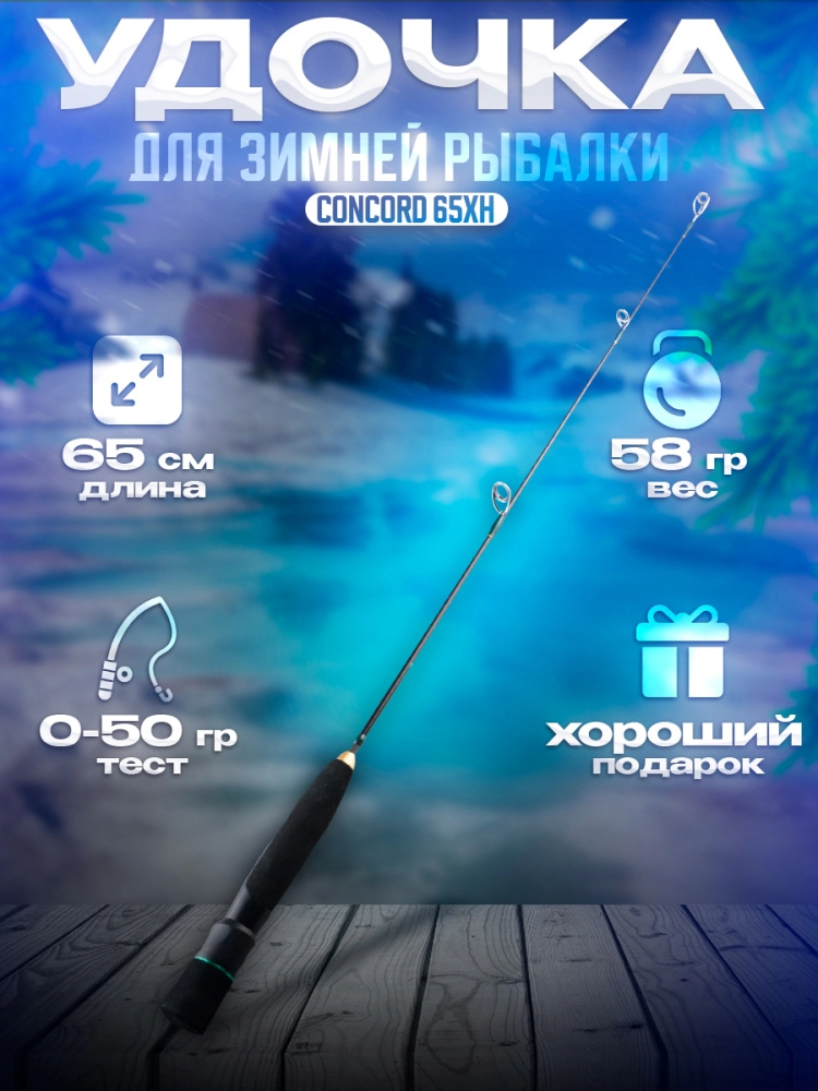 Удочка зимняя Zander Master Concord 65XH 65см до 45гр