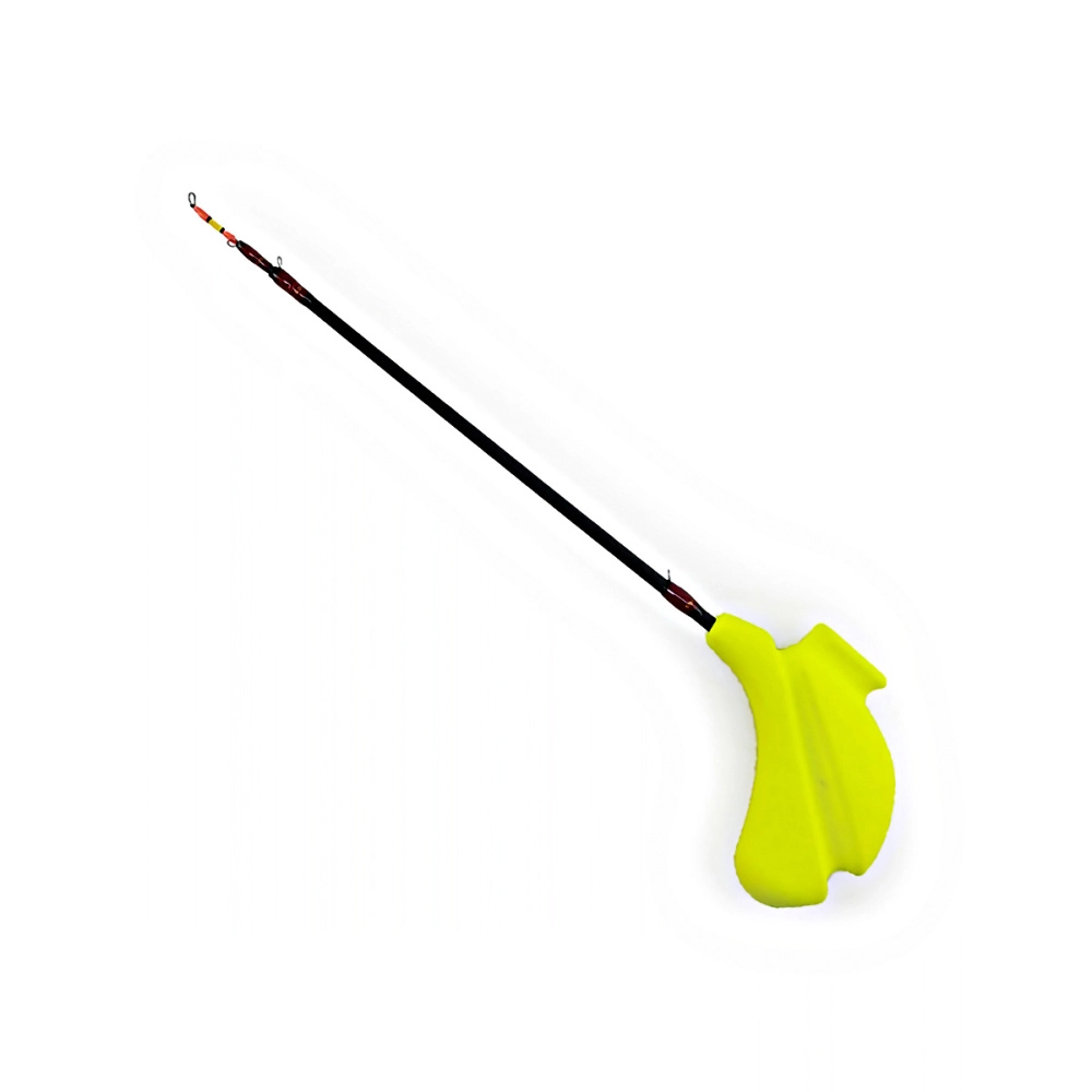 Удочка зимняя Bravo Fishing HLTC-3-Y кобылка телескопическая, хлыст carbon 3-х составной, желтая