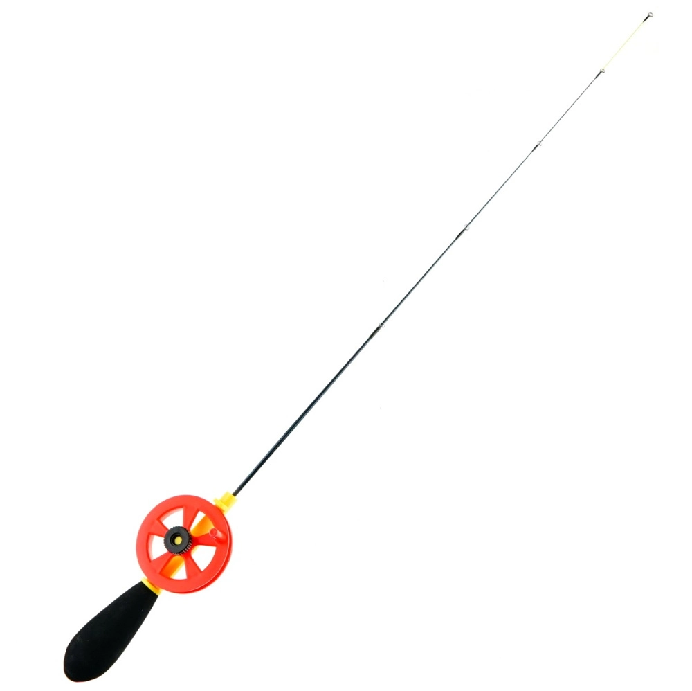 Удочка зимняя WestMan Perch Soft 53см 1-7гр хлыст каброн 40см, красная