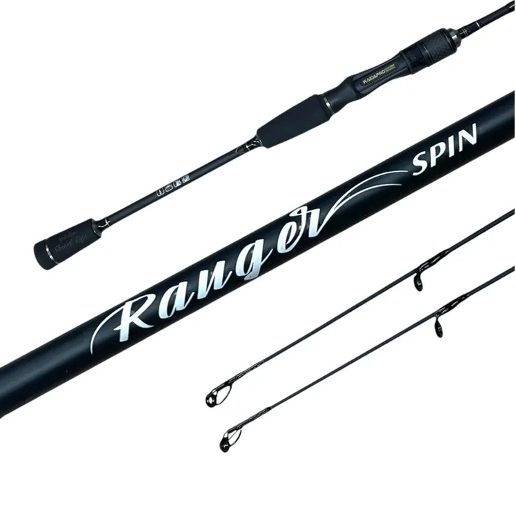 Спиннинг Kaida Pro Ranger штекерный 1,98м 1 тест 1-8гр, 2 тест 2-12гр (3 секции+2 вершинки) (856-66TL)