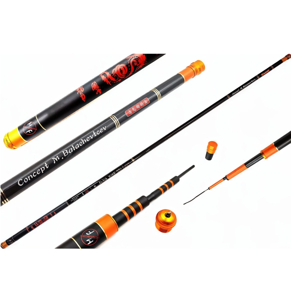 Удилище MF Black Wind Heavy GEN21 5Н телескопическое 6,3м, без колец
