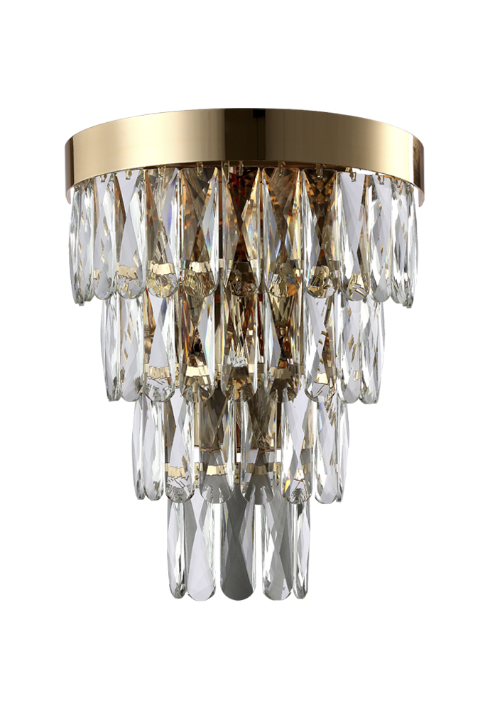 Настенный светильник ABIGAIL AP3 GOLD/TRANSPARENT Crystal Lux